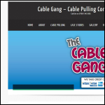 Screen shot of the CABLE PULLING SERVICES UK LTD website.