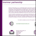 Screen shot of the BREMNERPARTNERSHIP LLP website.