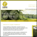Screen shot of the COOPER CARE LTD website.