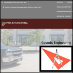 Screen shot of the C COOMBS ENGINEERING Ltd website.