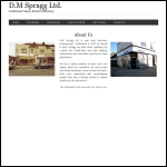 Screen shot of the D.K. SPRAGG LTD website.