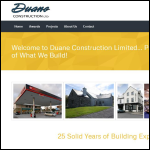 Screen shot of the DUANE Ltd website.