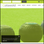 Screen shot of the THE COTSWOLD BOWLS CLUB Ltd website.