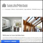 Screen shot of the I LOVE ARCHITECTURE Ltd website.