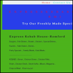 Screen shot of the EXPRESS KEBAB HOUSE (ROMFORD) LTD website.