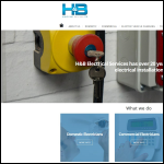 Screen shot of the B & H ELECTRICAL SERVICES LTD website.