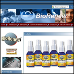 Screen shot of the BIORENEW Ltd website.