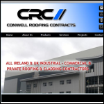 Screen shot of the CONWELL ROOFING CONTRACTS Ltd website.