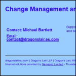 Screen shot of the DRAGONS LAIR LLP website.