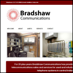 Screen shot of the BRADSHAW COMMUNICATIONS LTD website.