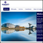 Screen shot of the AMEDEO ADJUSTING Ltd website.