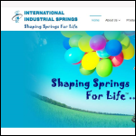 Screen shot of the INDUSTRIAL SPRINGS INTERNATIONAL Ltd website.