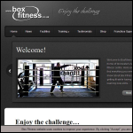 Screen shot of the BOX U FITNESS LTD website.