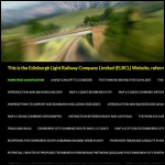 Screen shot of the EDINBURGH LIGHT RAILWAY COMPANY Ltd website.