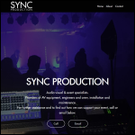 Screen shot of the SYNC PRODUCTION LTD website.