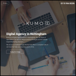 Screen shot of the KUMO Ltd website.