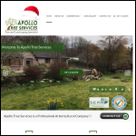 Screen shot of the Apollo Tree Services website.