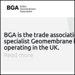 Screen shot of the British Geomembrane Association (BGA) website.