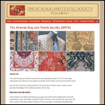 Screen shot of the The Oriental Rug and Textile Society website.