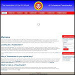 Screen shot of the Association of the UK School of Professional Toastmasters website.