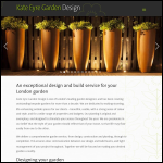 Screen shot of the Kate Eyre Garden Design website.