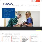 Screen shot of the British Small Animal Veteriniary Association (BSAVA) website.
