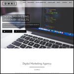 Screen shot of the Omni Digital Marketing website.