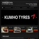 Screen shot of the Victoria Tyre Centre website.