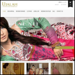 Screen shot of the Ujalah Boutique website.