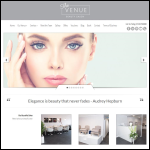 Screen shot of the The Venue Salon website.