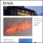 Screen shot of the BRICK ARCHITECTURE LLP website.