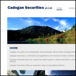 Screen shot of the CADOGAN SECURITIES LLP website.