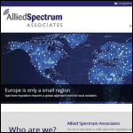 Screen shot of the SPECTRUM ASSOCIATES LTD website.