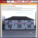 Screen shot of the OASIS CAFE BAR & RESTAURANT Ltd website.