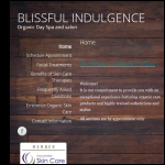 Screen shot of the BLISSFUL INDULGENCE Ltd website.