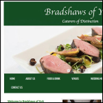 Screen shot of the BRADSHAW CATERERS Ltd website.
