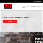 Screen shot of the CPH SERVICES LTD website.