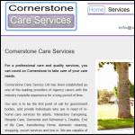 Screen shot of the CORNERSTONE CARE PADO Ltd website.