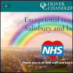 Screen shot of the OLIVER CHANDLER Ltd website.