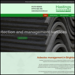 Screen shot of the HASTINGS SERVICES LTD website.