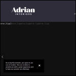 Screen shot of the ADRIAN INTERIORS LTD website.
