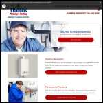 Screen shot of the B Robbins Plumbing & Heating website.