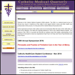 Screen shot of the Catholic Medical Association (CMA) website.