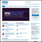 Screen shot of the Employment Related Services Association (ERSA) website.