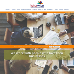 Screen shot of the Lotuswise Chartered Accountants and Business Consultants website.