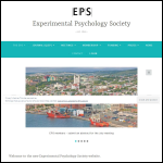 Screen shot of the Experimental Psychology Society (EPS) website.