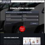 Screen shot of the Van Hire Congleton website.