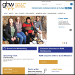 Screen shot of the Guild of Health Writers (GHW) website.