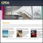 Screen shot of the Gypsum Products Development Association (GPDA) website.