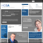 Screen shot of the Health Care Supply Association (HCSA) website.